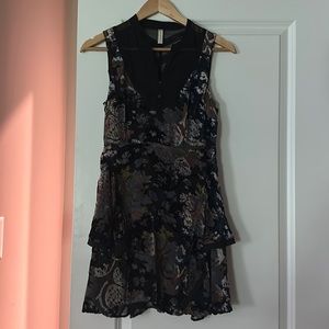 Free people velvet flower dress